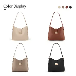 Milan Chiva Crossbody Bags for Women Trendy Shoulder Purses Designer Ladies Handbags in Soft Beige Leather