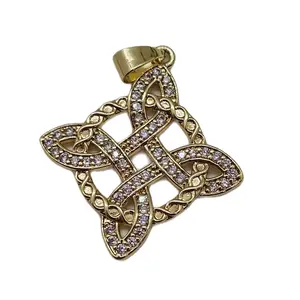 Nudo de bruja con cadena cubana para protección de envidia y malas energías