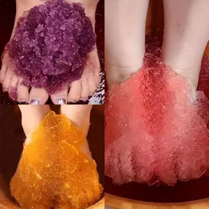 Foot Jelly Bath Spa - Crystal Jelly Spa Pedicure Spa for Tired Dry Cracked Feet Foot Salt Soak for Dead Skin Removal Foot Care for Women & Men US