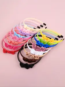 Solid Color Rose Design Headband, Cute Hair Hoop for Women & Girls, Fashion Hair Accessories for Party, Daily Clothing Decor, Valentine's Day, Gift