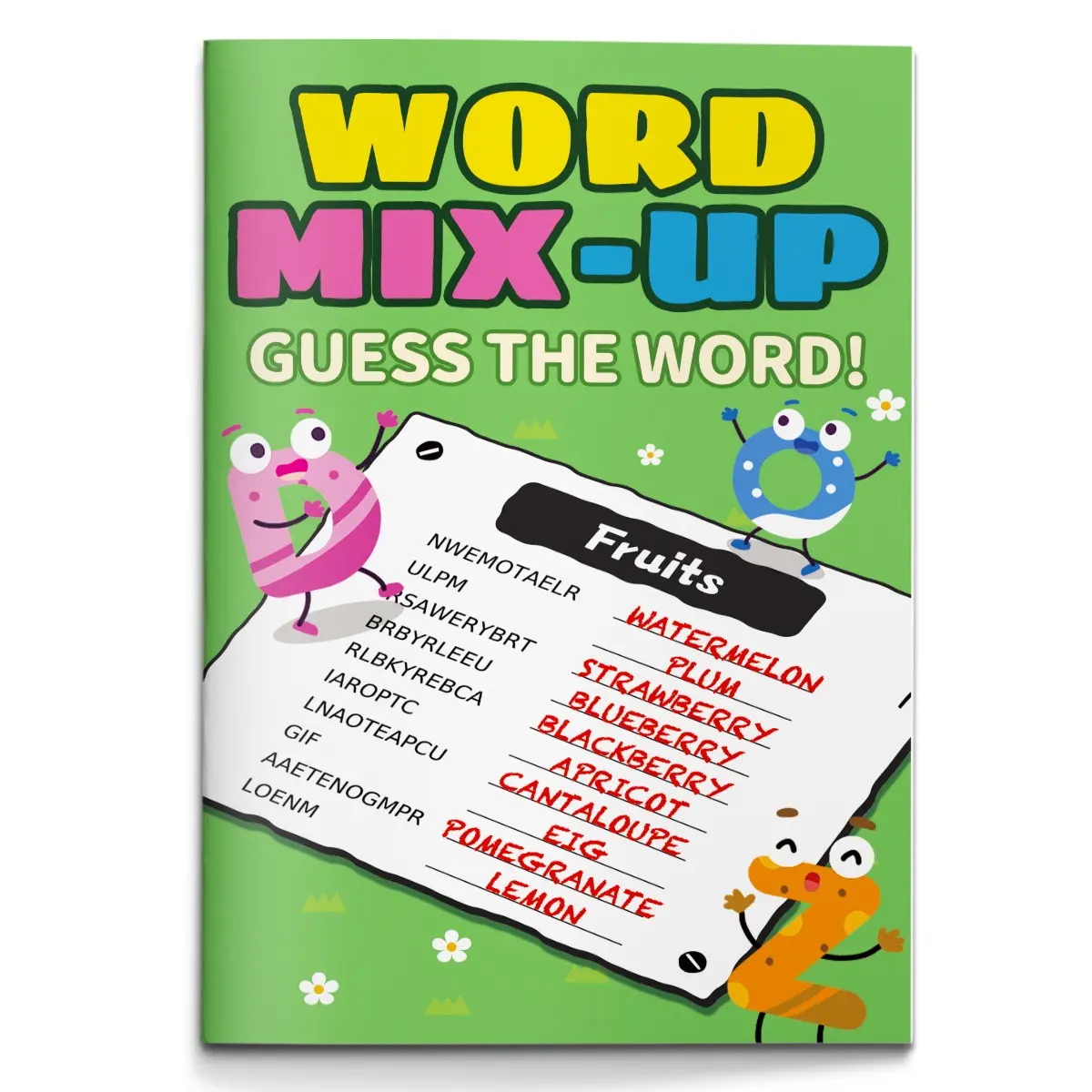 Scrambled Words & Word Mix-Up Game Book for Kids — Unscramble Letters, Guess the Word, Spelling & Vocabulary Practice