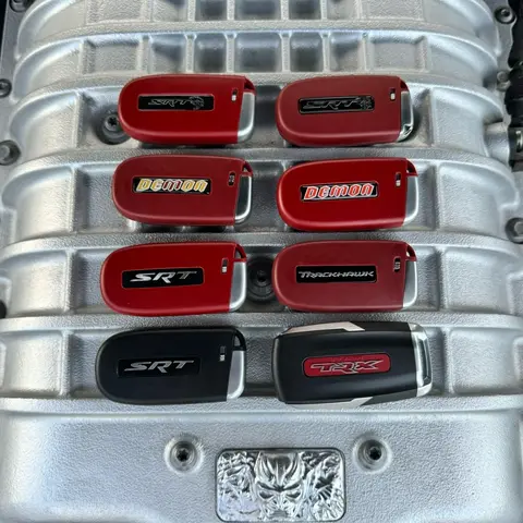 Red SRT Hellcat Key Fob Redeye Demon Trackhawk TRX For Dodge