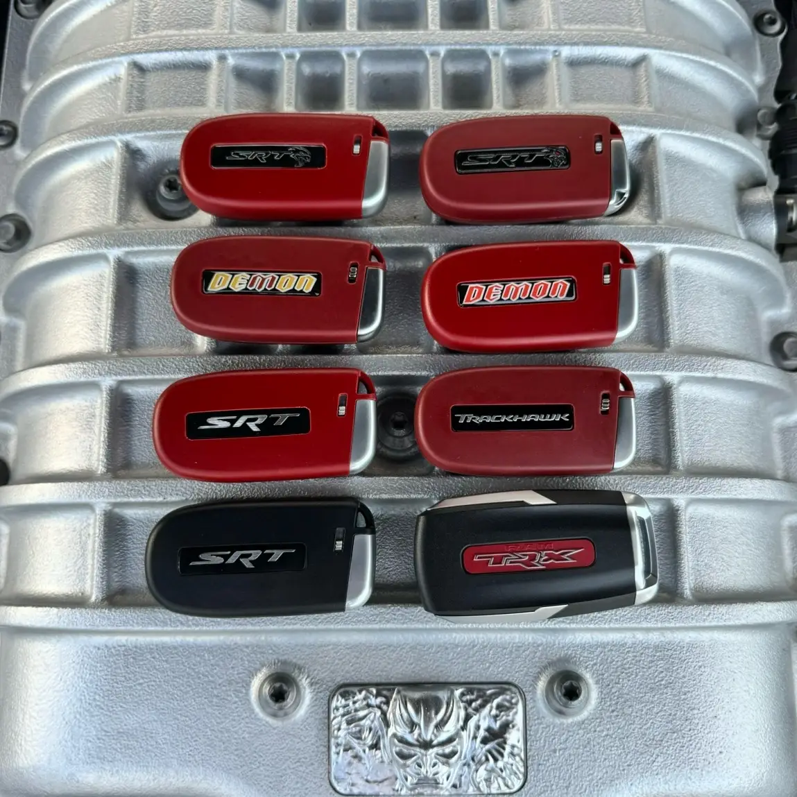 Red SRT Hellcat Key Fob Redeye Demon Trackhawk TRX For Dodge