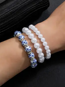 Chinese Style Beaded Bracelet, Fashionable Jewelry for Women & Girls, Trendy All-match & Exquisite Jewelry for Birthday Gift
