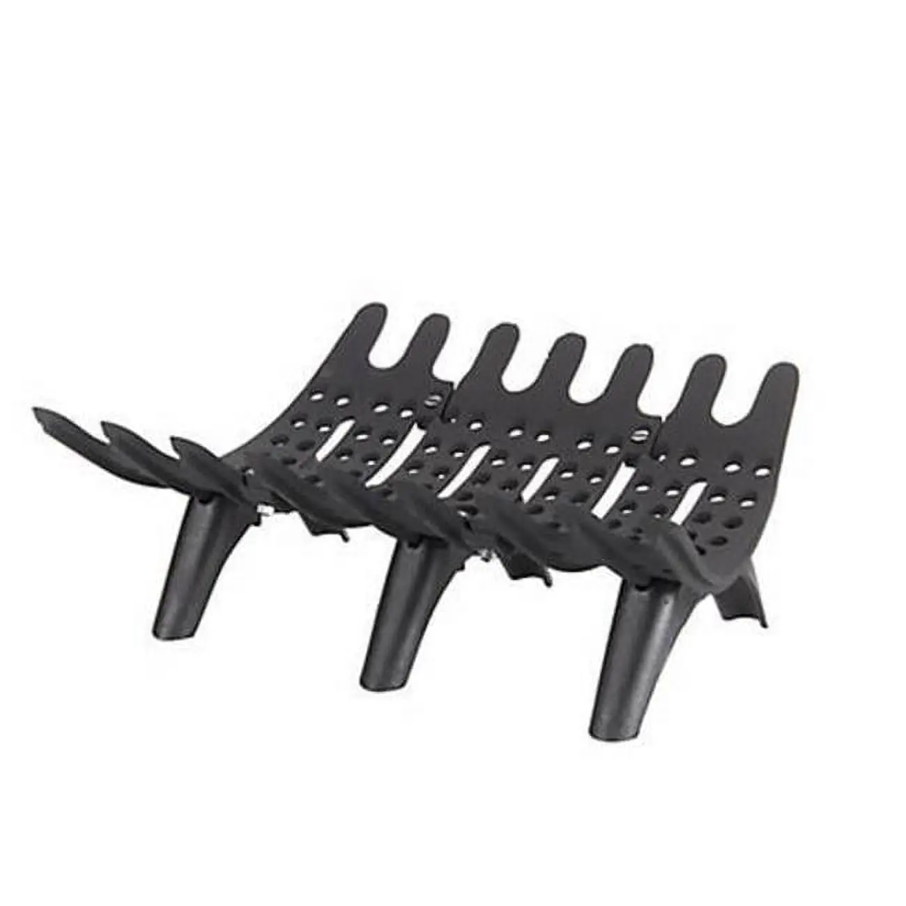 Dagan SFG-22 22 in. Cast Iron Fireplace Grate, Self-Feeding Design, Adjustable-Slope Basket, Encourages Efficient Burning, Keeps Logs Contained, Maximizes Airflow, Indoor and Outdoor Use