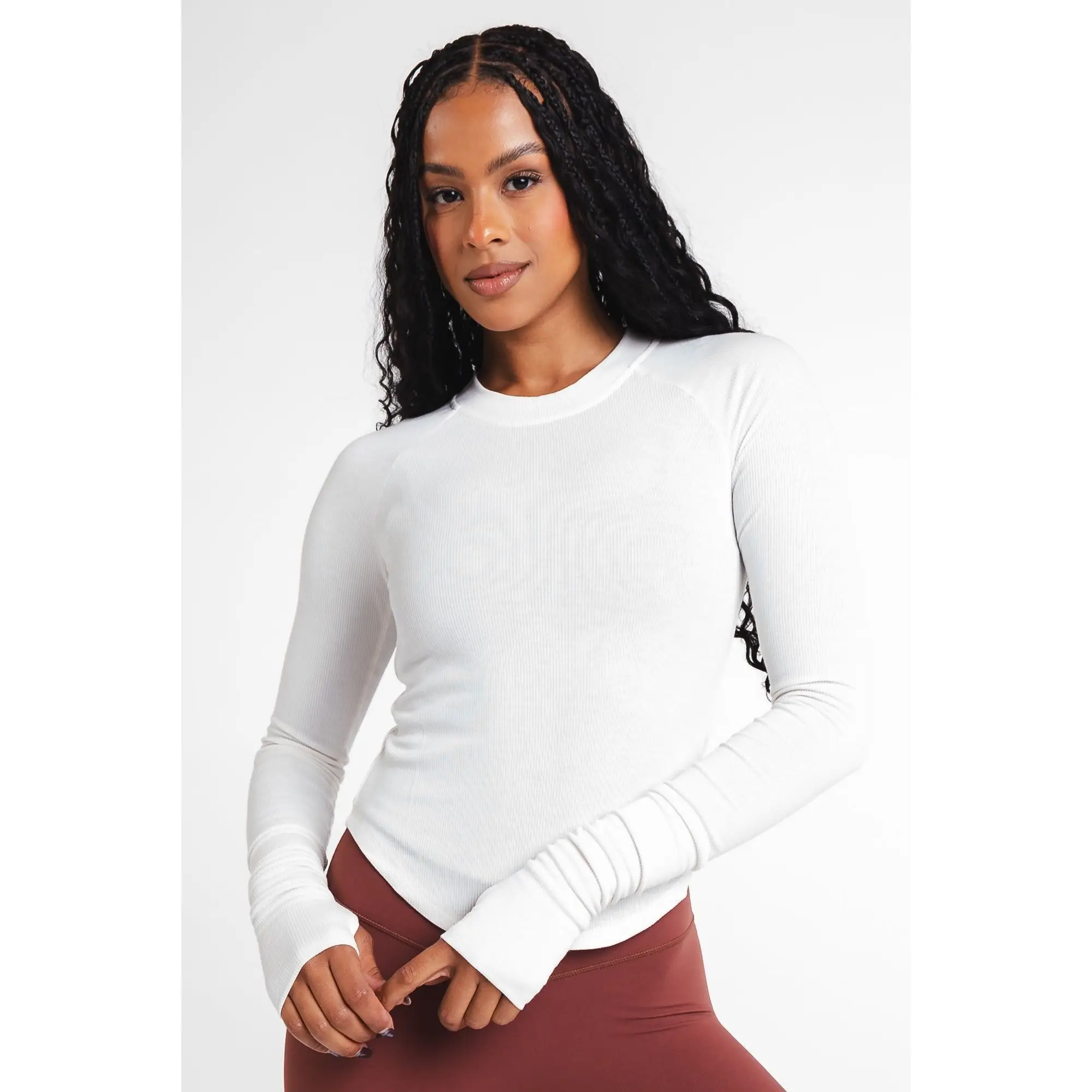 Vitality Easy Rib Top - Oat