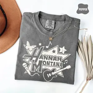 [Sale Up To 60%] Comfort Colors Hannah Montana 20th Anniversary Shirt, Retro Miley Stewart Pop Star Tee, Magic Kingdom Tee, Family Trip 2026 Shirt