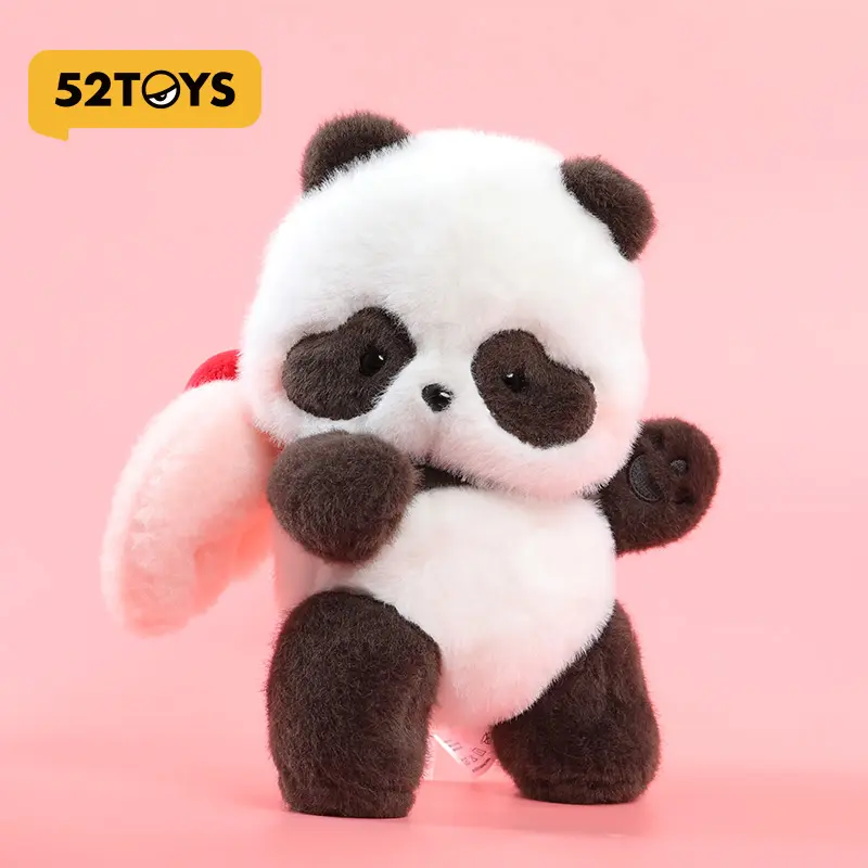52TOYS Panda Roll Full of Love Series -Plush Panda plush toy  Kawaii Creative Gift Room Decor Desktop Decoration Gift for Lover Super Soft Fluffy Soft Stuffed Animals