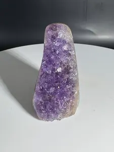 Dark Brazilian Purple Amethyst Cut Base