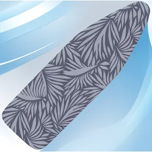 15x54 leaves ironing board cover with thick padding scorch stain resistant non stick fastener straps elastic edge for sewing laundry room