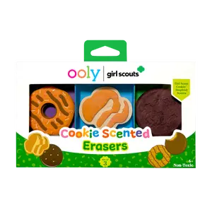 OOLY x Girl Scouts Cookie Scented Erasers - Set of 3