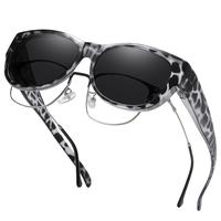 M Size White Tortoise Frame Grey Lens