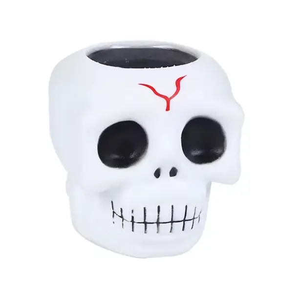 White Skull Baby Bat Stress Ball Squishy