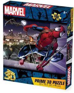 Marvel Universe Spider-Man Swinging in NYC 500pc 24x18 in 3D Lenticular Puzzle  [COLLECTIBLES] Puzzle