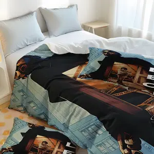 LEON Movie Poster Bedding Set (1 Duvet Cover + 2 Pillowcases, Unfilled) - Durable Material, Easy-Care Fabric, Perfect for Holiday Shopping