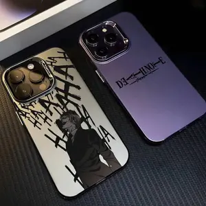 Light D-Death N-Note Logo Phone Case for iPhone 17,16,15,14,13,12,11,Pro,Max,Plus Phone Cover Multicolor Matte Laser Metallic Aurora Funda