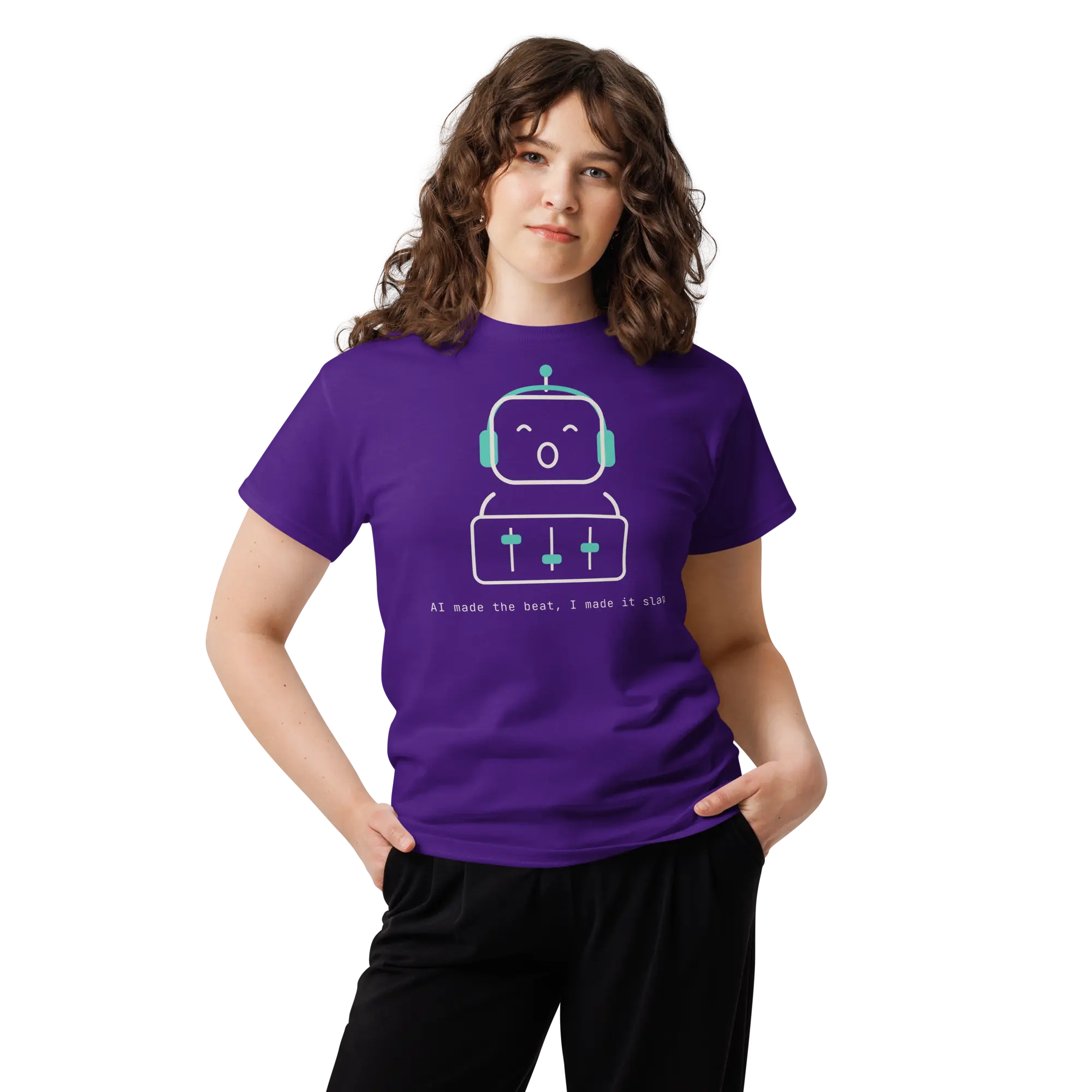 ai made the beat - unisex classic tee Cotton Fabric