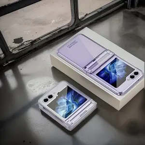 Phantom Series Case For Samsung Foldable Style Z Flip 5 Phone, New Women's Model With A High-end Feel, Creative, Fashionable, And Trendy, With An INS Style Brand, High-grade And Minimalist.