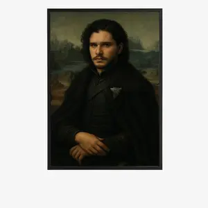 Jon Snow Mona Lisa Style Poster – Game of Thrones Wall Art