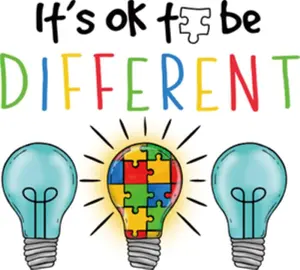 Sams Twisted Creations It's Ok To Be Different DTF Transfer - Sassy and Humorous Design