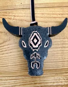 carfreshies of tiktok, Black-Rose Gold Painted Skull