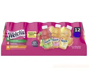 Welch’s Tropical Fruit Drink Variety Pack, 10 fl oz Bottles, 12 Count – Kiwi Strawberry, Passion Fruit & Mango Pineapple Ready-to-Drink Juice Beverages with Vitamin C