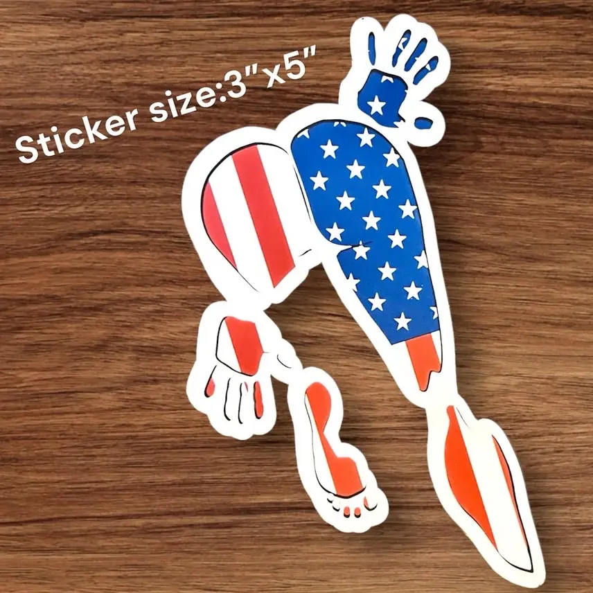Imprint sticking vinyl car sticker