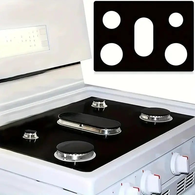 1-Pack Gas Stove Mats for Samsung Cooktops, Perfect Fit, Reusable Non-Stick Oven Mats, Easy to Clean, Keep Your Stove Clean, Kitchen tool utensil Protection, Indoor Grill Accessories