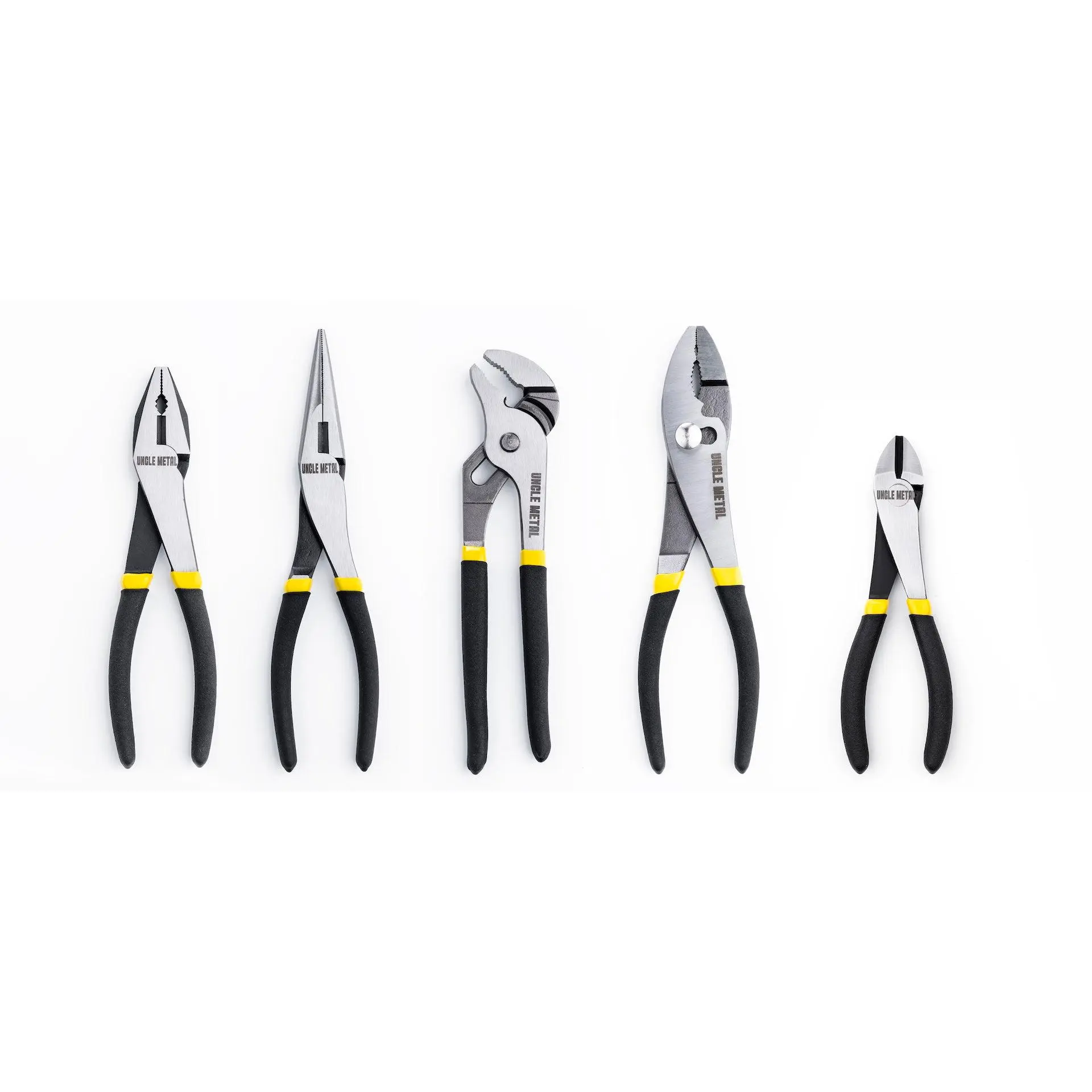 Uncle Metal 5 Piece Tool Set, General Household Tool Kit-Perfect for DIY Home Repairs