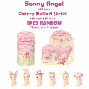 MOMANGO | Sonny Angel Mini Figures – Cherry Blossom Series Hanami Edition | Cherry Blossom Festival Mini Figures | Adorable Kawaii Desktop Decoration | Blind Box Collectible Toy | Great Gift for Friends & Collectors
