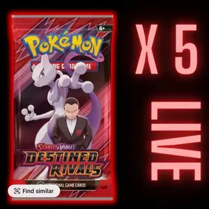 Pokemon Destine Rivals Booster Packs X5
