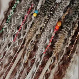 Bohemian Beach Dreadlock Extensions - Assorted Colors with Unique Braiding Techniques