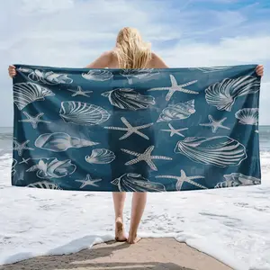 Super soft and quick drying beach towel, enlarged and thickened, super absorbent polyester fiber, essential for outdoor beach vacation, portable and quick drying bath towel, colorful, solid color, lightweight picnic pad, beach sunscreen towel