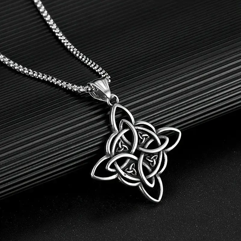 S Witch's Knot Necklace, Irish Knot Necklace Pendant, Everyday Wear Jewelry, Commemorative Gift