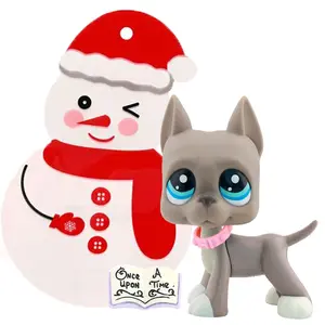 Mini Pet Shop Great Dane Multi Item Party Gift Pack,Great Dane Mini Cat Pets with Cute Accessories,Collectible Imagination for LPS Great Dane,Birthday Christmas Halloween Gift, Animals