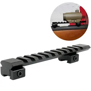 Scope Mount Rail Adapter, 10 Slots 11mm to 20mm Picatinny Dovetail, 125mm Length, Hunting Scope Mount Base, Tactical Accessories