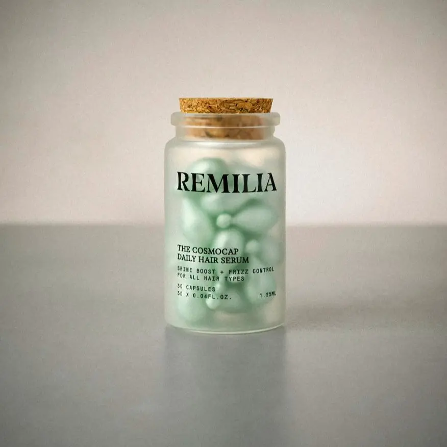 Remilia Hair Cosmocap Hair Treatment Serum Capsules for Frizzy & Dry Hair - Lightweight Treatment