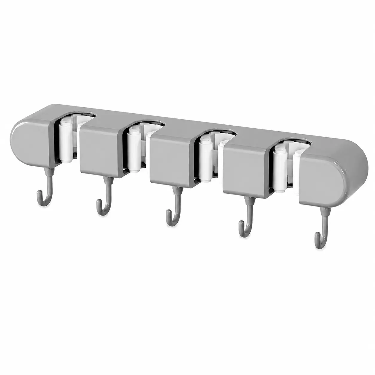Wall Mounted Mop and Broom Organizer- Space-Saving Holder for Kitchen, Garage, Garden, Bathroom, Laundry Room