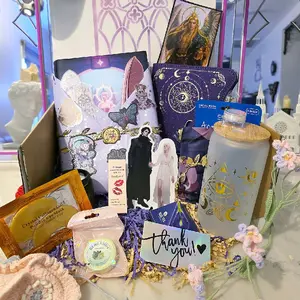 Deluxe Slowburn Romantasy SIGNED Not-So-Blind-Date with a Book Box Indie Book With Lock-and-Key Journal, Totebag, Glass Cup, Candle, Shower Steamer, Self Care Items, Exclusive Character Stickers, Goodies, and more!