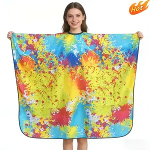 Colorful Fashion Creative Hairdressing Apron, Adjustable Collar Size, Durable and Easy to Clean, Perfect for Salon or Home Use