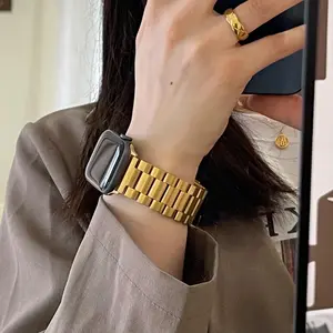 Compatible with Apple Watch 38/40/41mm 42/44/45/46/49mm, Business Stainless Steel Metal Watch Band,Suitable for iWatch Ultra 12/3/11/10/SE/987654321