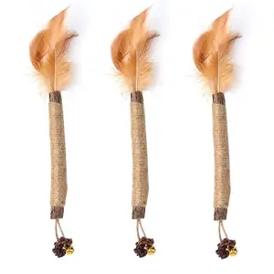 Premium Cat Chew Stick Toy, Natural Silvervine Sticks Cat Toys, Catnip Alternative Cat Chew Toys Teeth Cleaning, Matatabi Cat Treat, Edible Kitty Toys