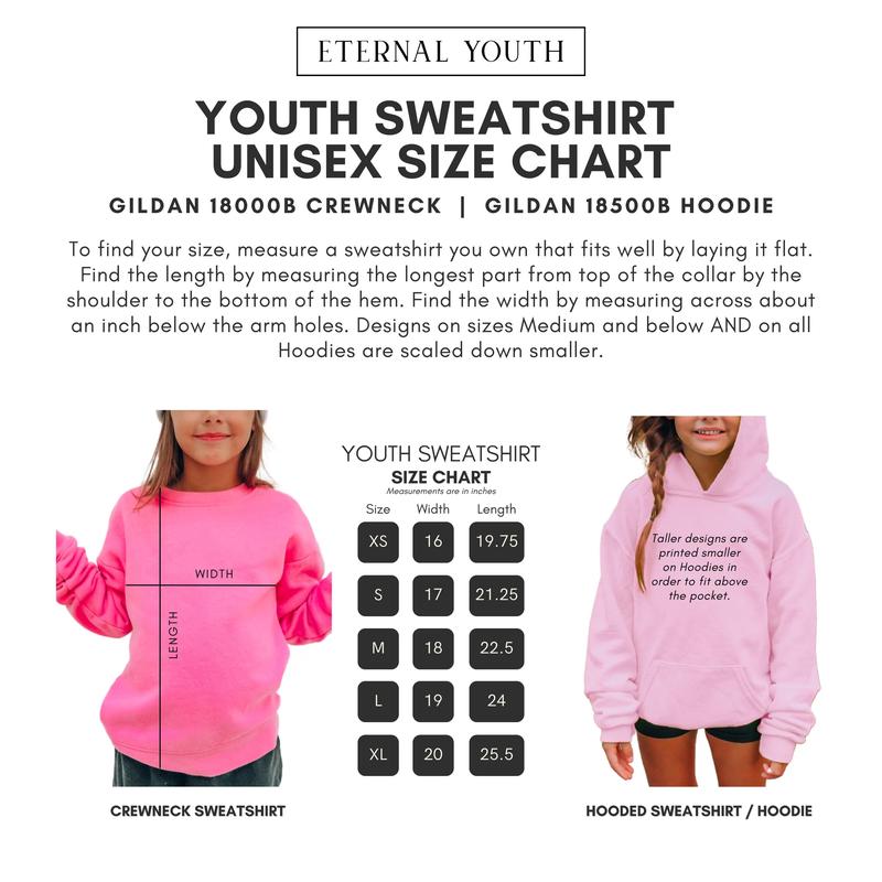 Youth Pink Palm Puf Hoodie, Little Girls Oversized Sweatshirt, Unisex Loose Fit, Aesthetic Beach Kids Clothes, Gift for Kids