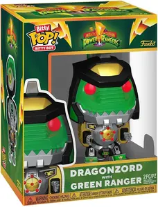 Funo Pop! Bitty Bots: Power Rangers - Dragon Zord with Green Ranger - 0.9 Inch and 4.7 Inch (11.9 Cm) - Television Collectable - Gift Idea