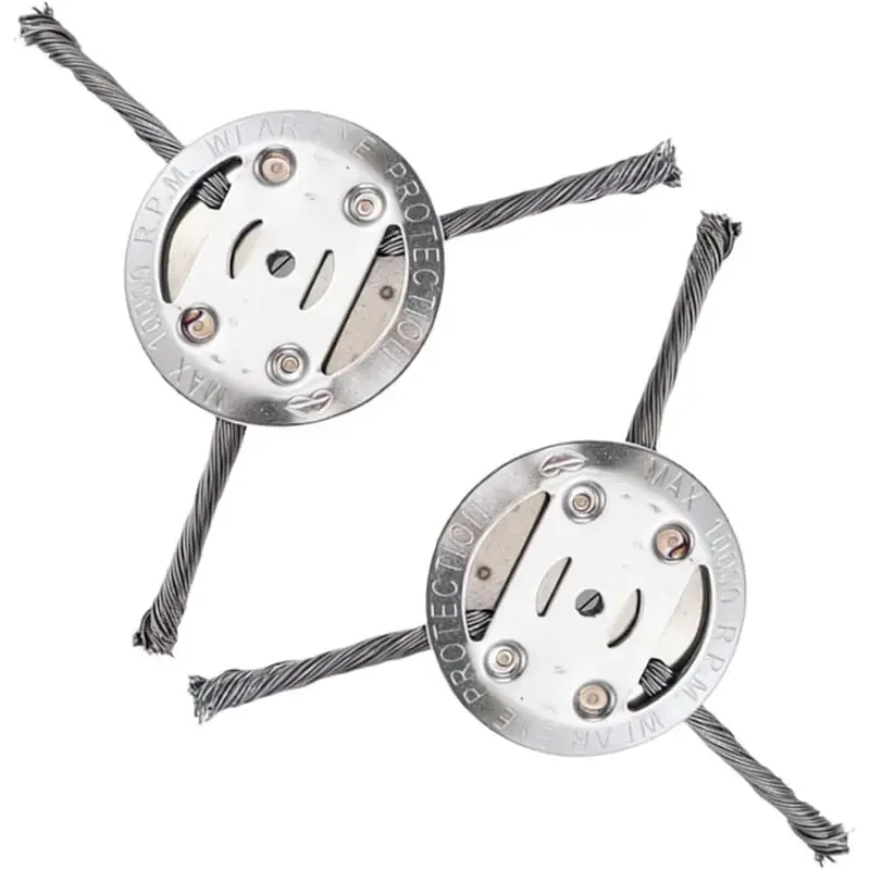 2pcs Silver 3 Blades