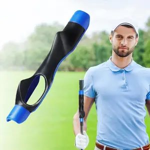 Golf Grip Trainer - 6in Lightweight Hand Golf Swing Trainer with Non-Slip Design Simple to Install, Ideal Golf Practice Tool for All Experience Levels, Blue & Black Golf