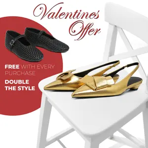 CELNEPHO Heeled Sandals for Women Bow Pointed Closed Toe Kitten Heel Slingback Womens Pumps Wedding Party Spring Dress Valentine Gift Shoes