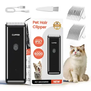 Pet Clippers for Dog Hair Grooming Low Noise, Rechargeable Cordless Cat Shaver with Ceramic Blade,Portable Pet Hair Trimmer for Matted & Long Hair