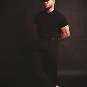 TRAILBLAZER Slim Fit White and Black Tees Crewneck (3 Pack)