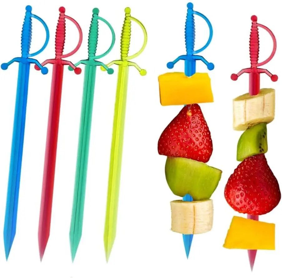 Picks Sword 9cm (3  ) - Box of 1000 count - Sleek, Stylish Garnish for , Toothpicks for Appetizers & Drinks, Versatile Fancy Skewers &  Pick for Parties, Charcuterie